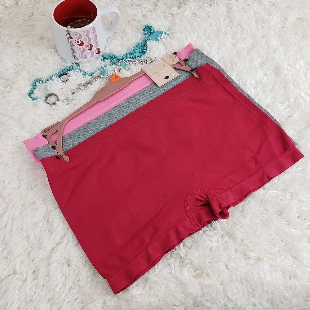 Icy Hot BRIEF 2X Multicolor 3 pack Seamless boyleg High waisted Intimates